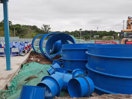 我公司防水套管在長沙某工地使用現(xiàn)場(chǎng)